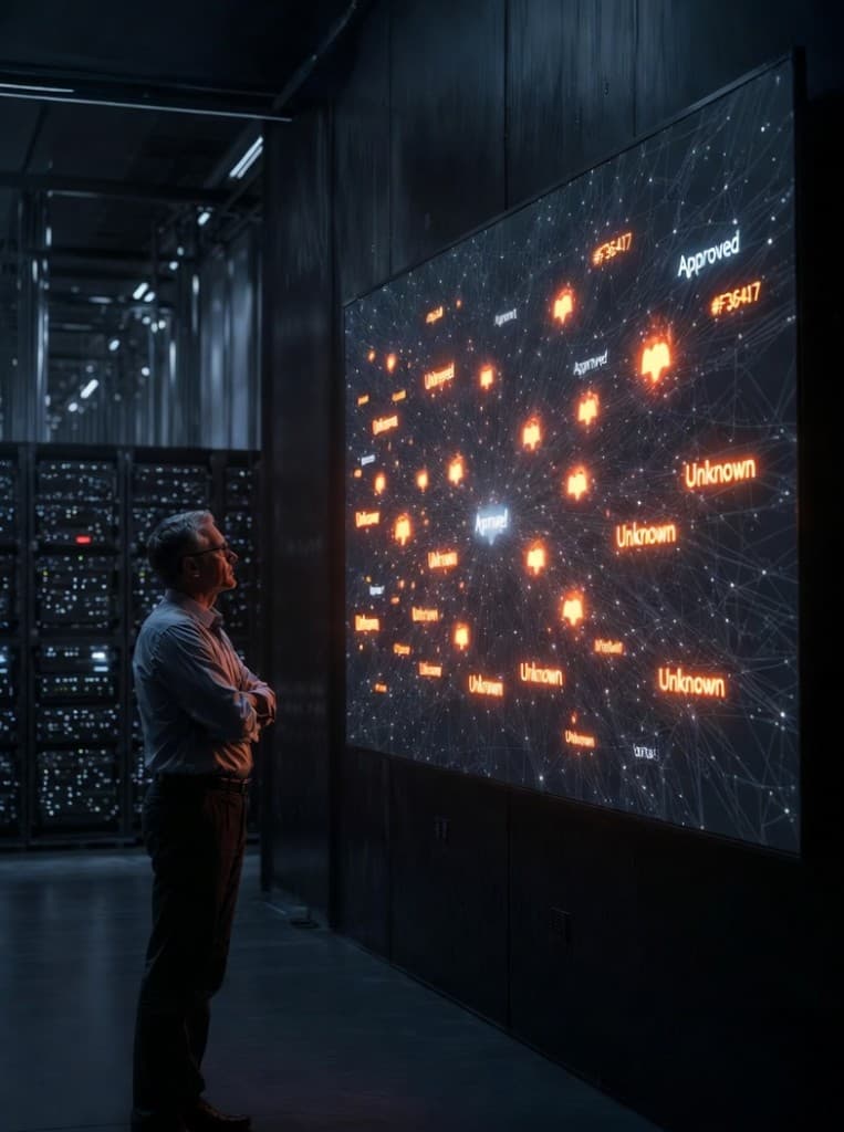 Shadow IT and shadow AI discovery visualization